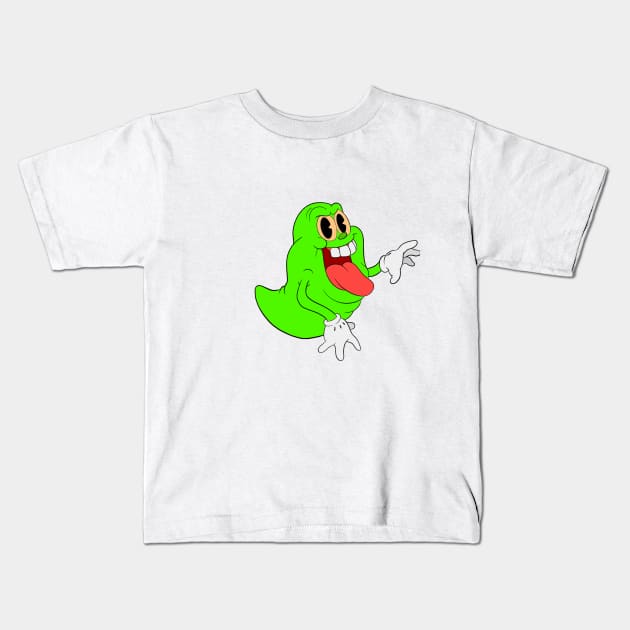 Slimy Buster (transparent) Kids T-Shirt by Kevcraven